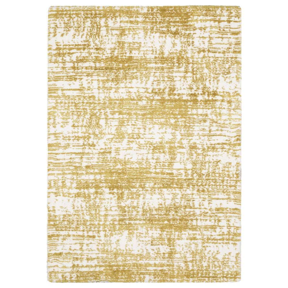 Oriental Weavers Galileo GAL10 Gold and Ivory 5"3" x 7"6" Area Rug, , large