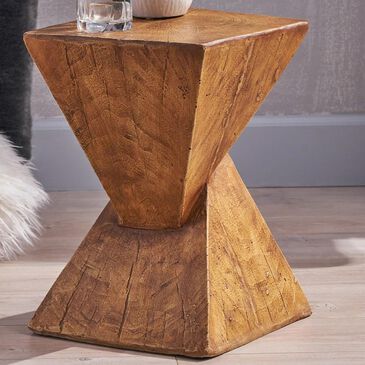Noble House Louise Patio Accent Table in Natural - Table Only, , large