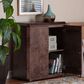 Baxton Studio Valora Storage Cabinet in Dark Walnut Brown, , large