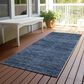 Dalyn Rug Company Soft Essentials Solid Navy 2"3" x 7"6" Indoor/Outdoor Runner, , large