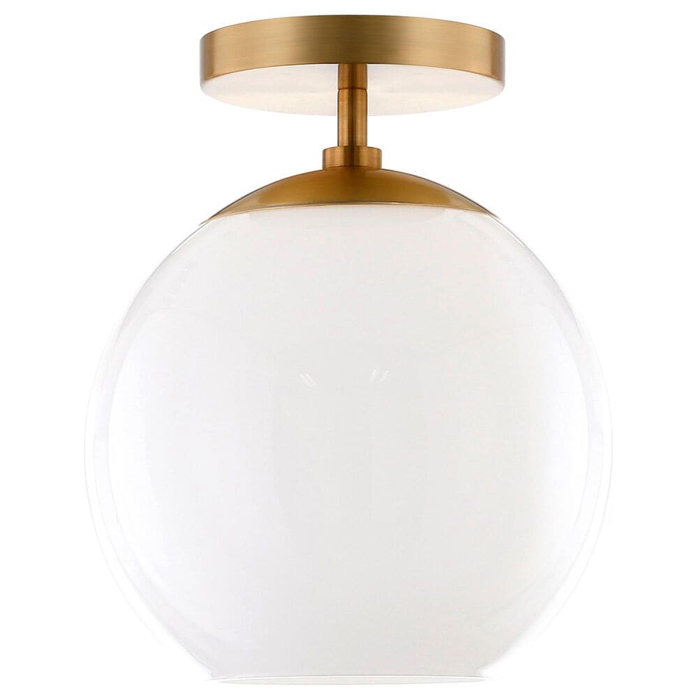 Hudson and Canal Bartlett Semi Flush Mount in Brass, , large