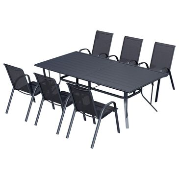 Redline Creation Inc. 7-Piece Patio Dining Set in Black, , large