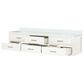 Lexora Home Castor 80" Double Bathroom Vanity in White with 2 cm White Cultured Marble Top and Rectangular Sinks, , large