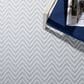 Safavieh Martha Stewart Cyprus Chevron 5"5" x 7"7" Grey and Cream Area Rug, , large