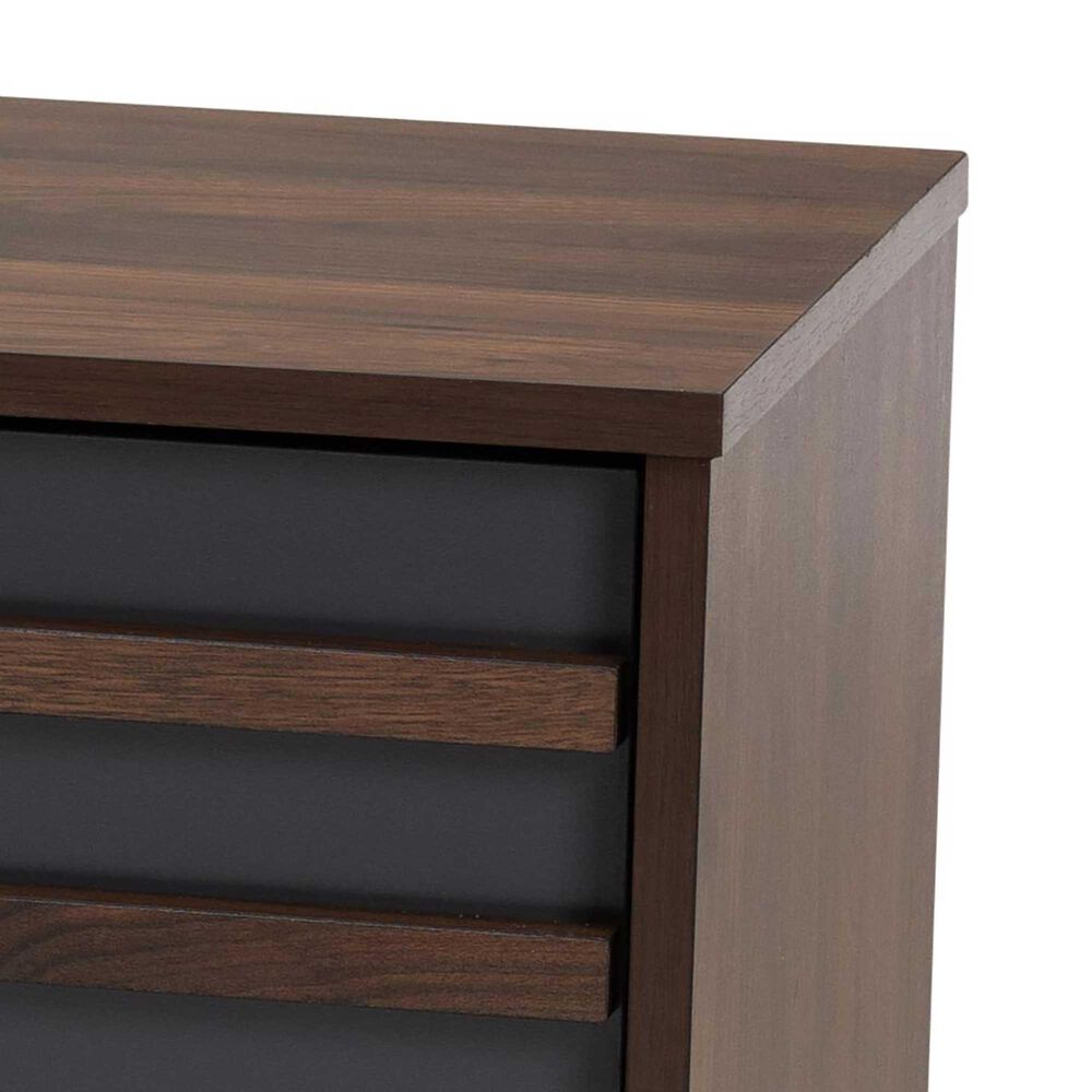 Baxton Studio Naoki 70&quot; TV Stand in Grey and Walnut, , large