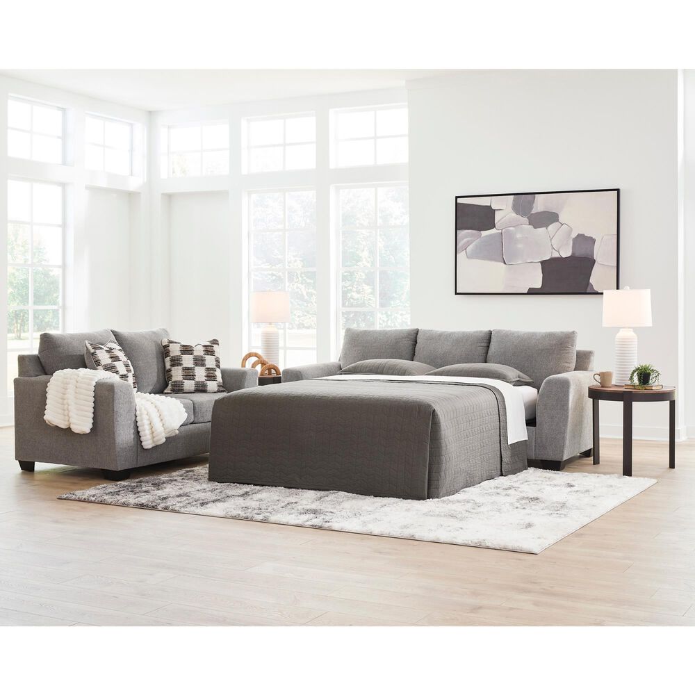 Ashley Loreo Stationary Queen Sofa Sleeper in Flint, , large