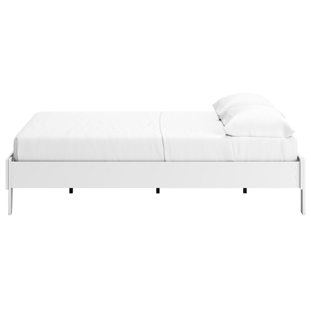 Ashley Socalle Queen Platform Bed in Matte White, , large