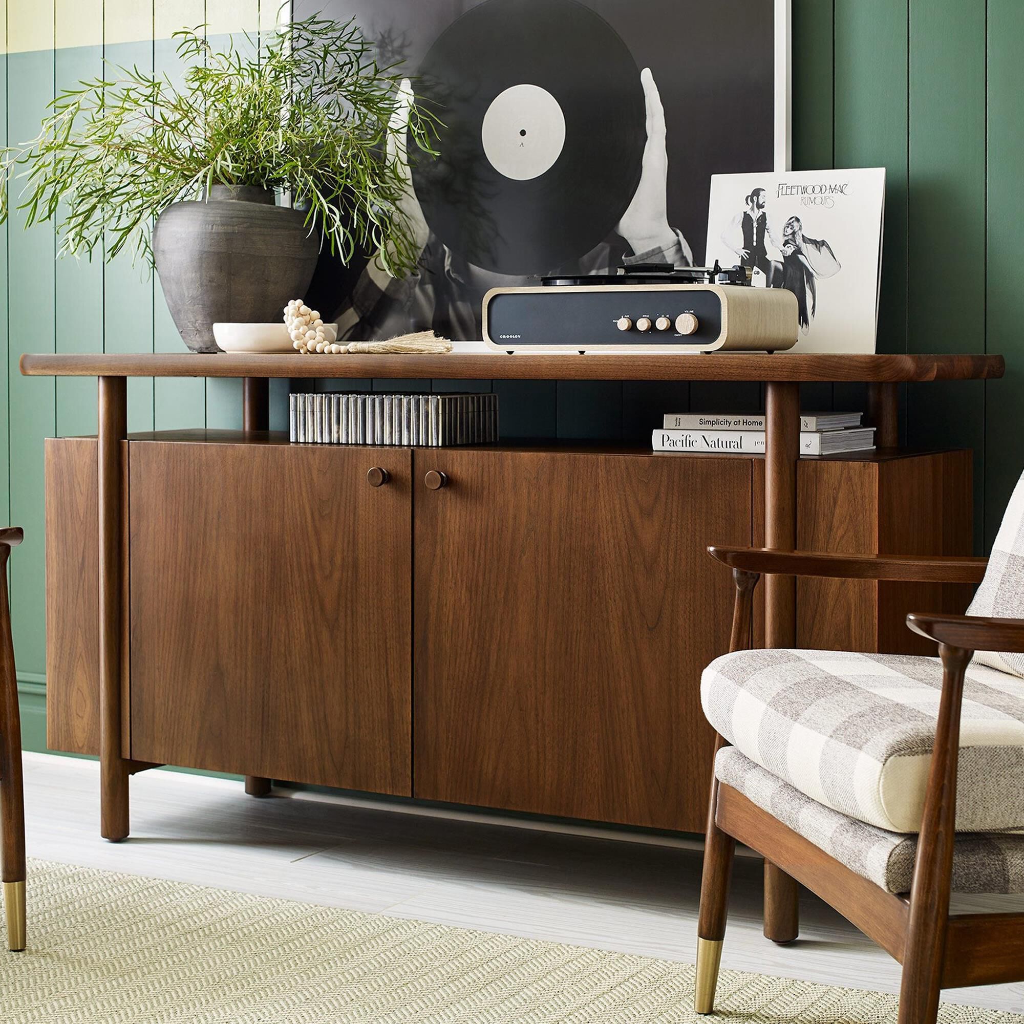 Stickley Furniture Walnut Grove Stone Top Credenza in Walnut NFM