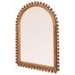 Creative Coop Willa Wood Ball Framed Arched Wall Mirror in Walnut, , large