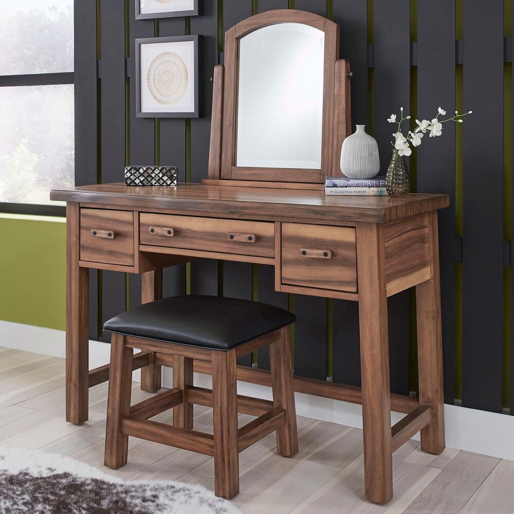 Home Styles Forest Retreat Vanity Bench In Brown Nebraska Furniture Mart Nebraska Furniture Mart, Nebraska Furniture Mart Makeup Vanities