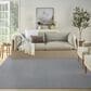Nourison Courtyard Ivory and Blue 8" Square Indoor/Outdoor Area Rug, , large