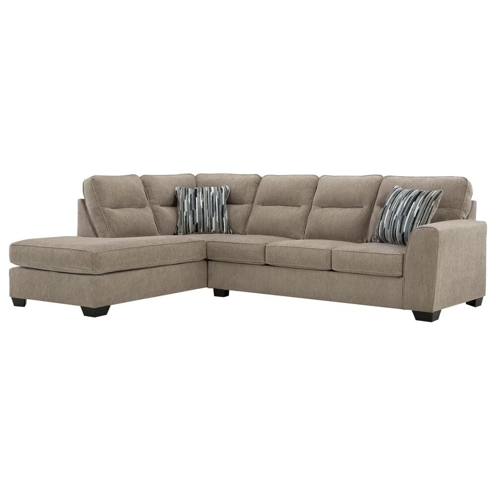 Ashley Olten 2-Piece Left Facing Sectional with Chaise in Mocha, , large