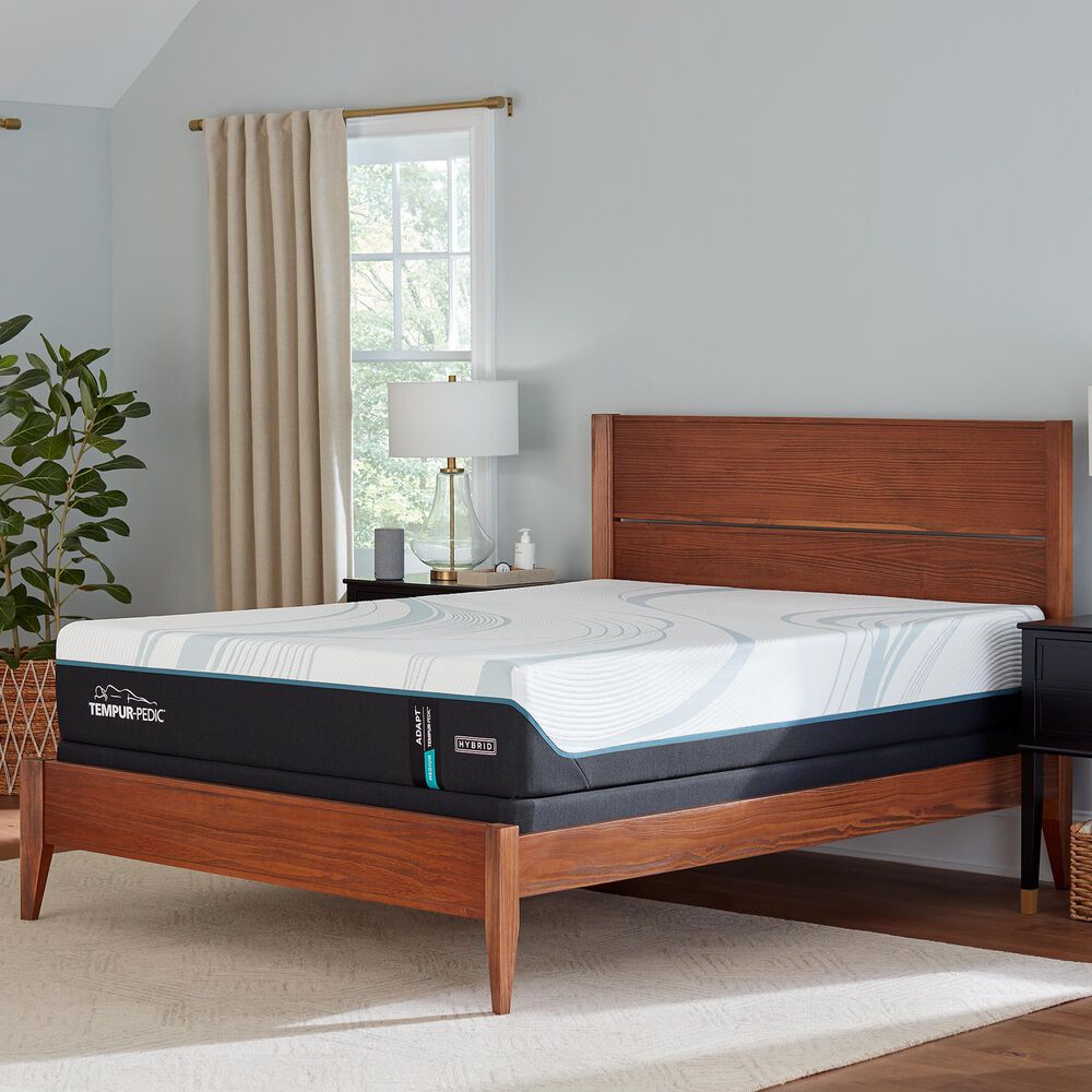 Tempur-Pedic Adapt 2.0 Medium Hybrid Queen Mattress with Low Profile Box Spring, , large