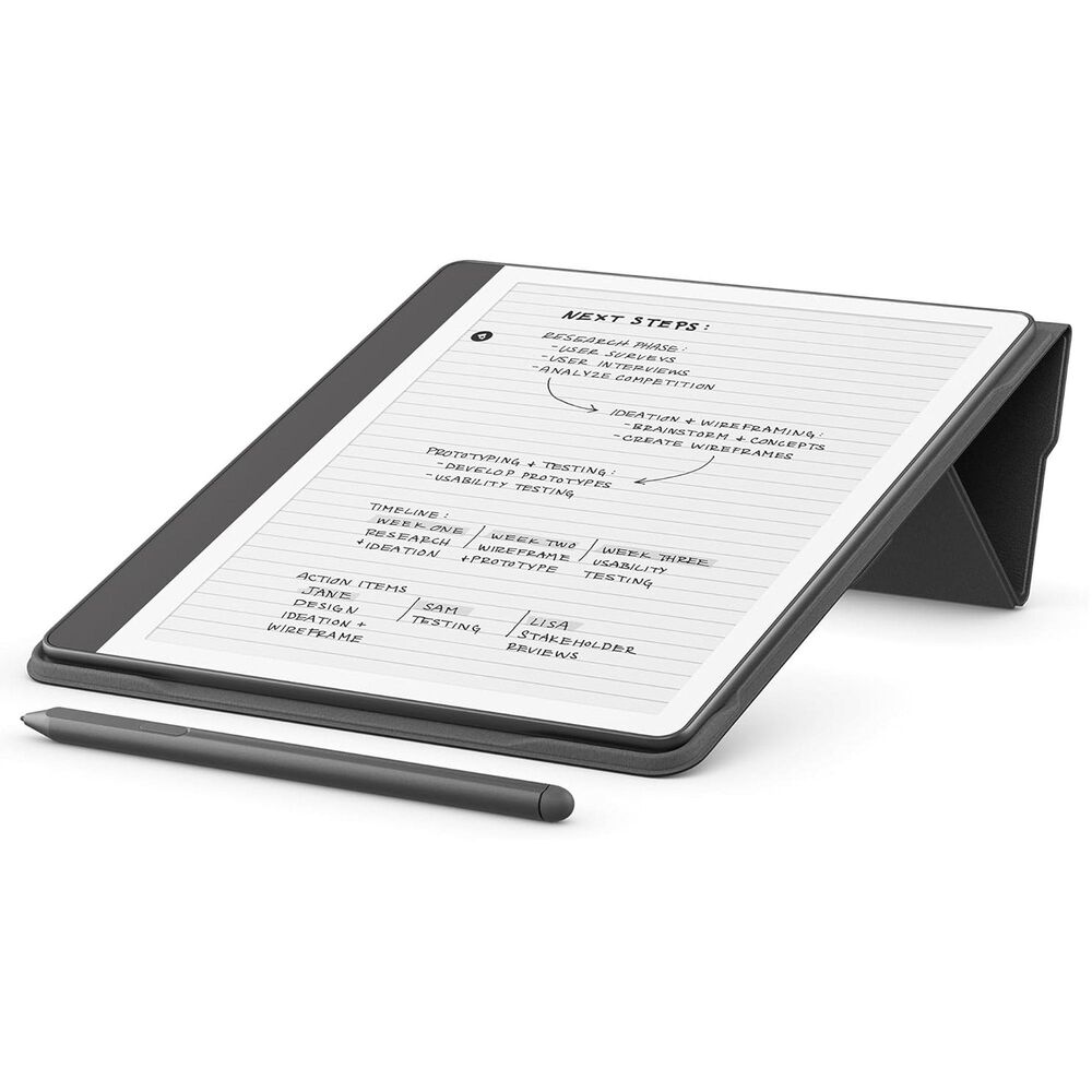 Amazon Plant-Based Leather Folio Cover with Magnetic Attach in Black, , large