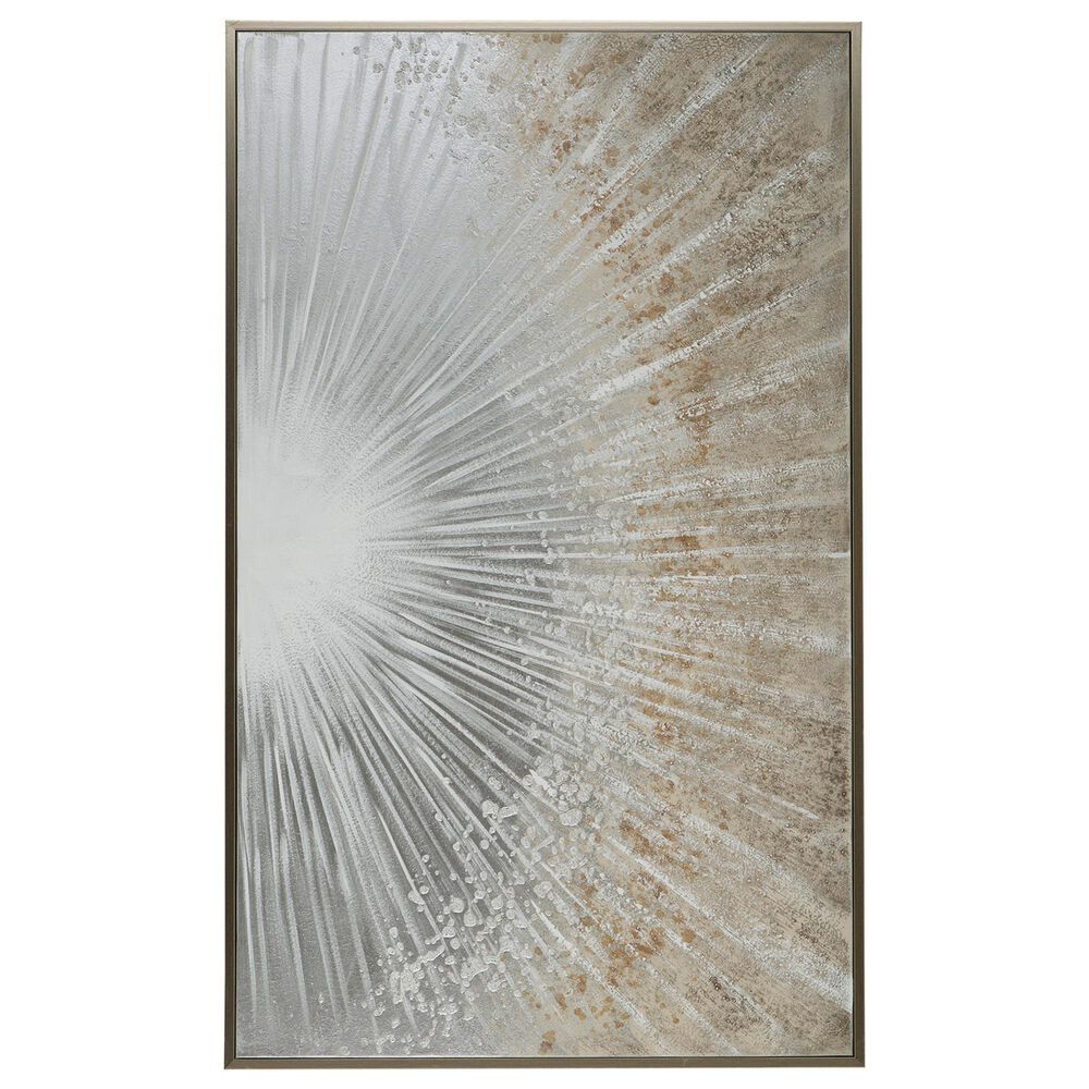 Ashley Waldard 60" x 36" Wall Art in Gray, Taupe and White, , large