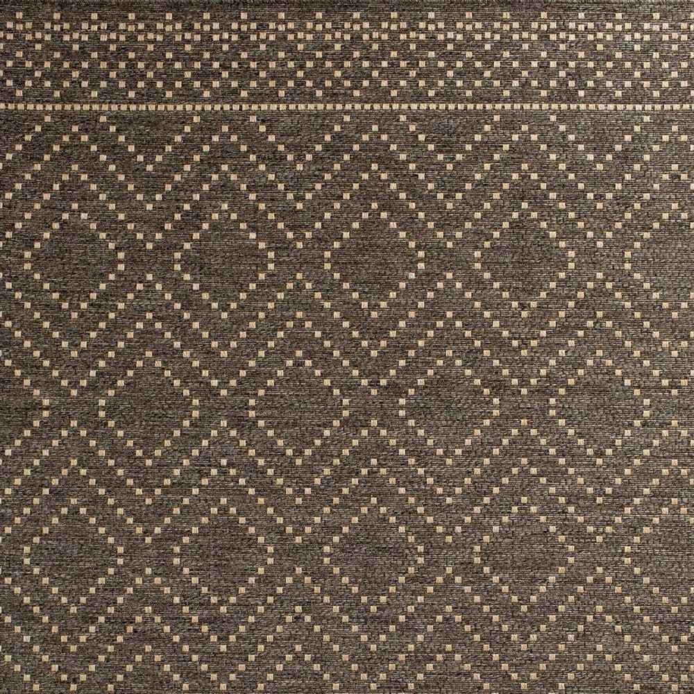 Trisha Yearwood Rug Collection Gather Sidra Border 7&#39;10&quot; x 9&#39;10&quot; Pebble and Natural Area Performance Rug, , large