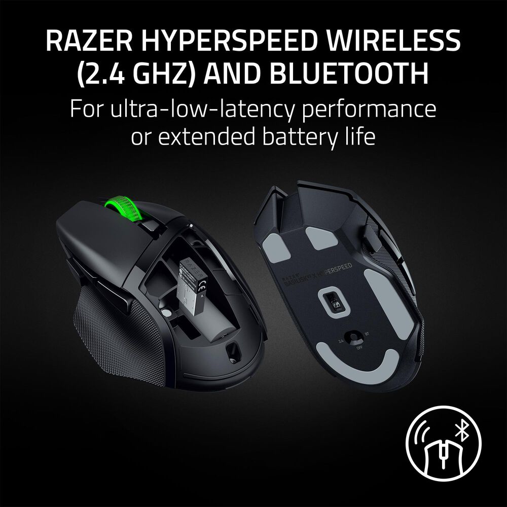 Razer Basilisk V3 x HyperSpeed Gaming Mouse in Black, , large
