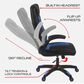 Regency Global Sourcing AON Archeus Ergonomic Gaming Chair in Black and Blue, , large