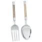 Maple and Jade 22" x 7" Kitchen Utensils Wall Decor in Brown and Silver (Set of 2), , large
