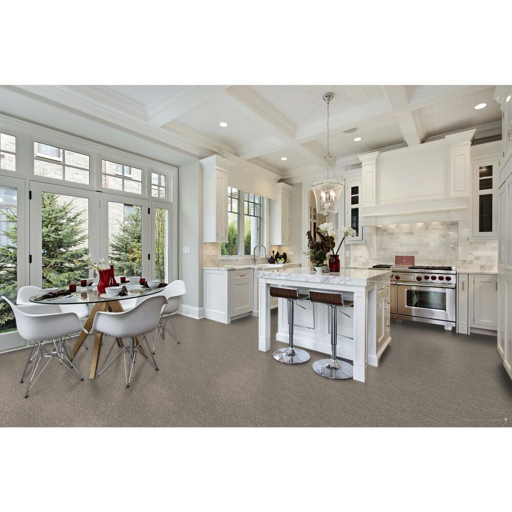 Mohawk SmartStrand Silk Luxuriant Surface Carpet in Ice Fox, , large