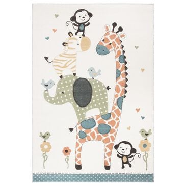 Safavieh Carousel 5"3" x 7"6" Ivory Kids  Area Rug, , large