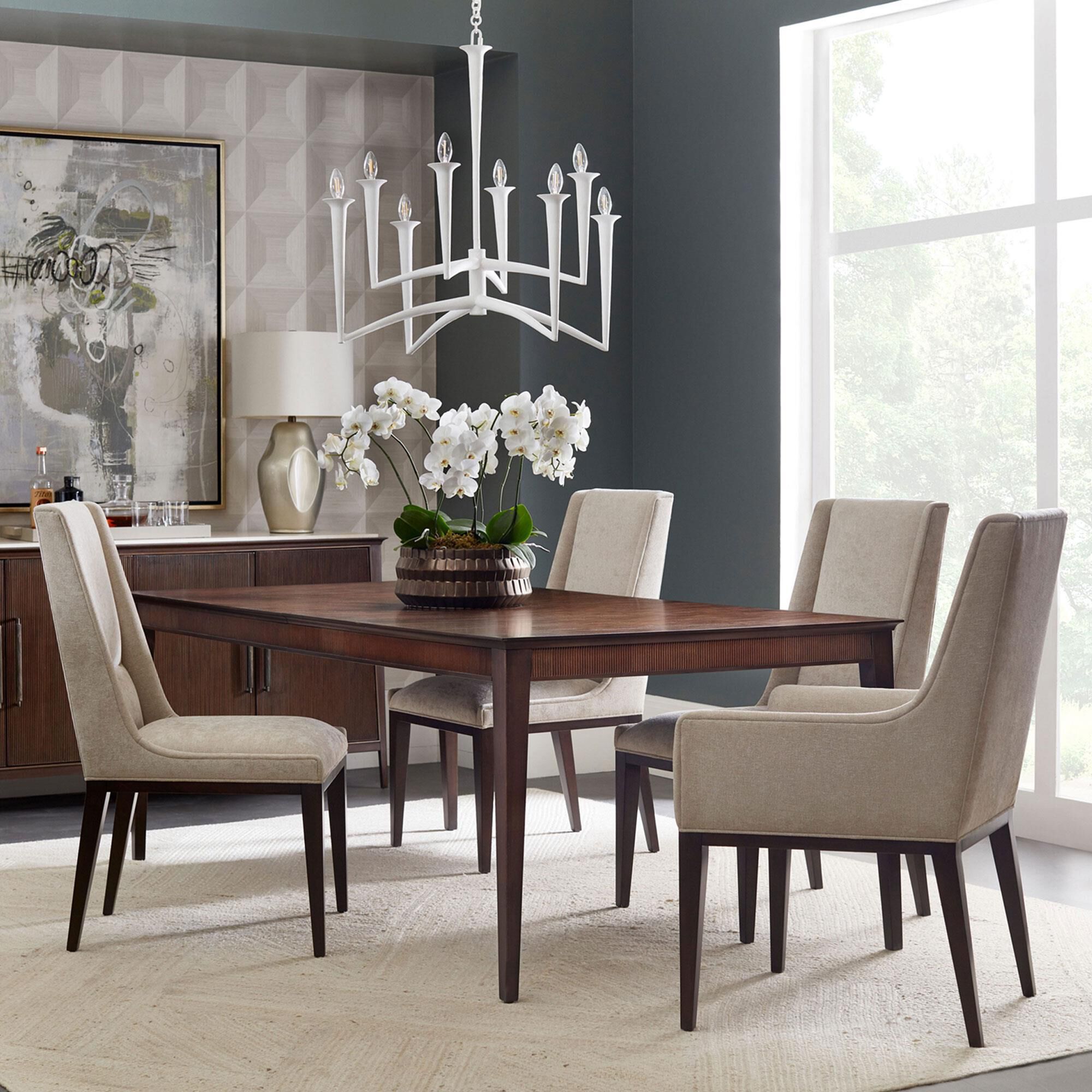 Large upholstered on sale dining chairs