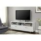 Pacific Landing TV Console with Metal Base in White, , large