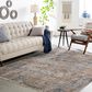 Surya Mirabel MBE-2303 10" x 14" Navy, Denim, Cream, Brown, Saffron, Taupe and Gray Area Rug, , large