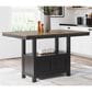 Ashley Wildenauer Counter Height Dining Table in Brown and Satin Black - Table Only, , large