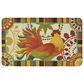 Karastan Dri-Pro Comfort Painted Spice Rooster 1"6" x 2"6" Multicolor Door Mat, , large