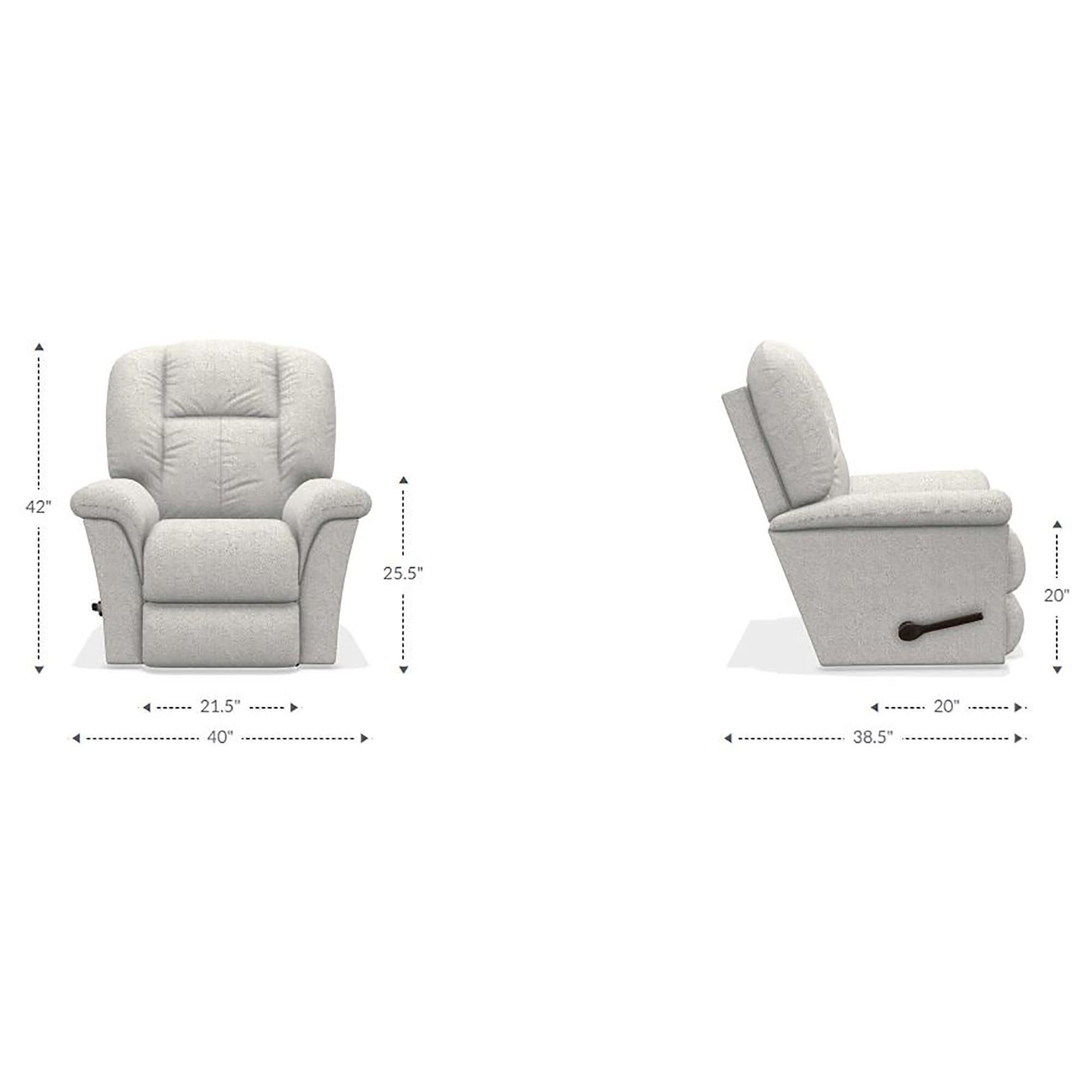 La Z Boy Jasper Manual Wall Away Recliner in Navy NFM