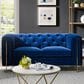 Steve Silver Charlene Stationary Loveseat in Sapphire Blue Velvet, , large
