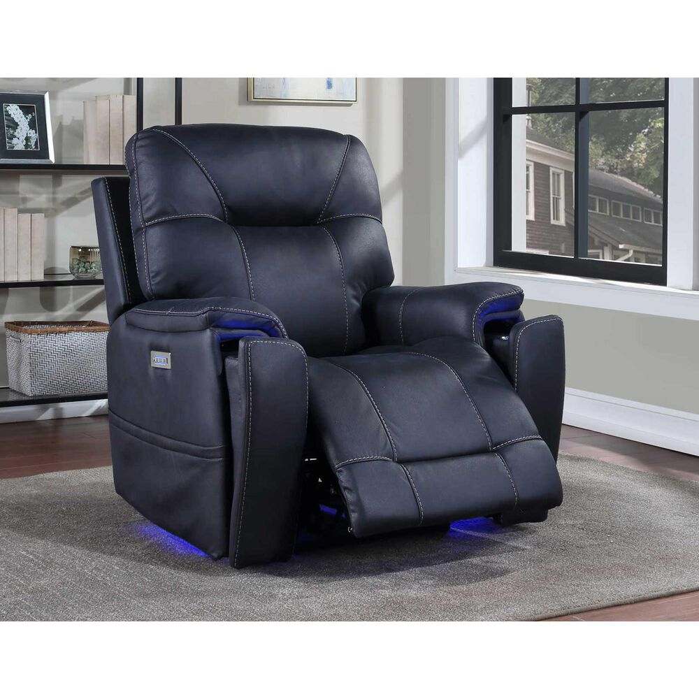 Steve Silver Lexington Power Recliner in Ocean Blue, , large