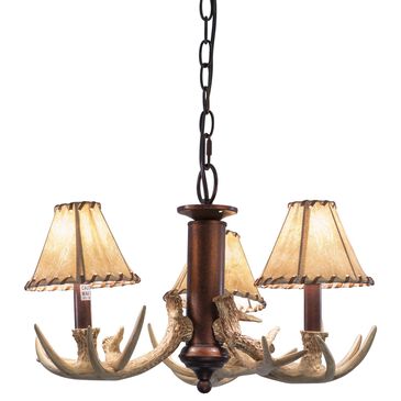 Vaxcel Lodge 3-Light Chandelier in Weathered Patina, , large