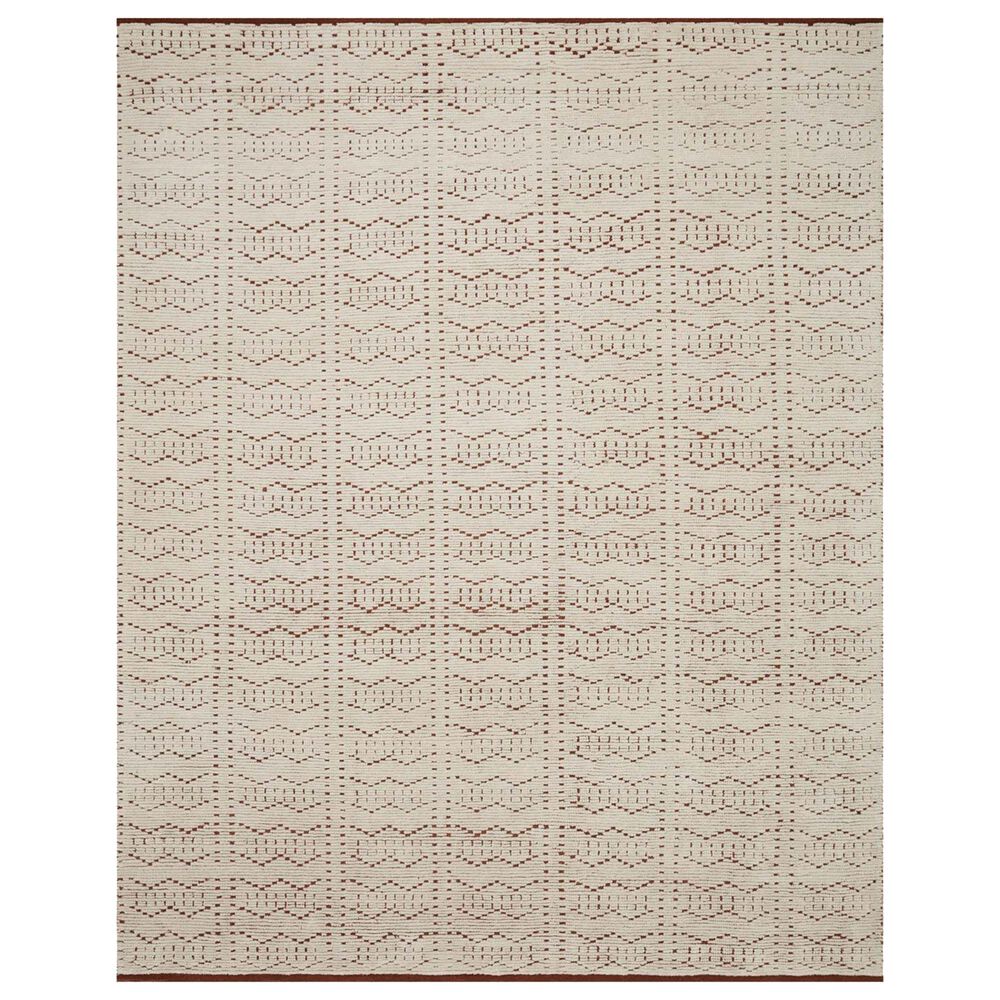 Loloi Walker 2" x 3" Rust and Ivory Area Rug, , large