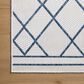 Loloi Easton Ivory and Denim 2"3" x 3"9" Indoor/Outdoor Area Rug, , large