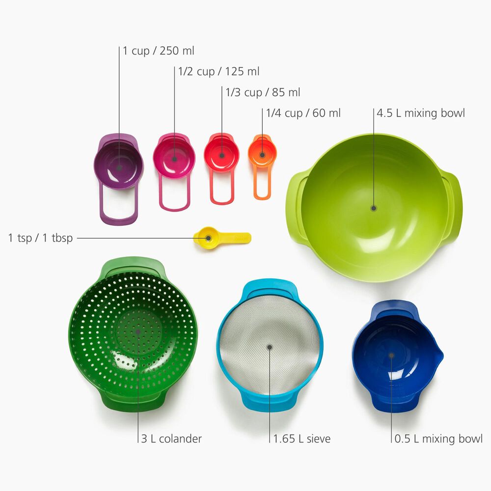 Joseph Joseph Nest 9 Plus Bowl Set in Multicolor, , large
