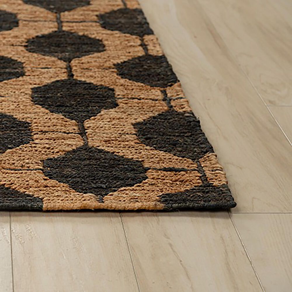 RIZZY Bengal 8&#39; x 10&#39; Black and Neutral Area Rug, , large