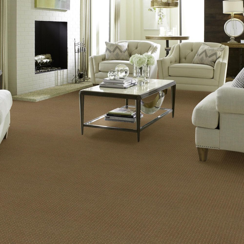 Shaw Detailed Elegance Patterned Carpet in Cappuccino, , large