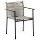 Alfresco Home Jakarta Stackable Dining Arm Chair in Taupe, , large