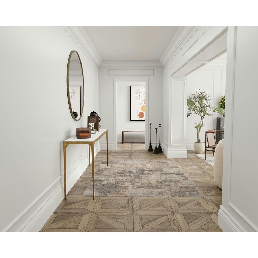 Nourison Sustainable Trends SUT04 5&#39;3&quot; x 7&#39;3&quot; Beige and Grey Area Rug, , large