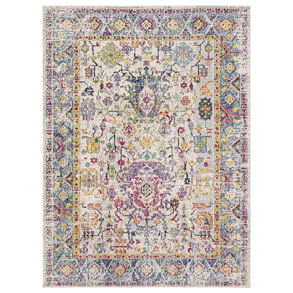Amer Rugs Montana 7&#39;6&quot; Round Gray and Orange Area Rug, , large