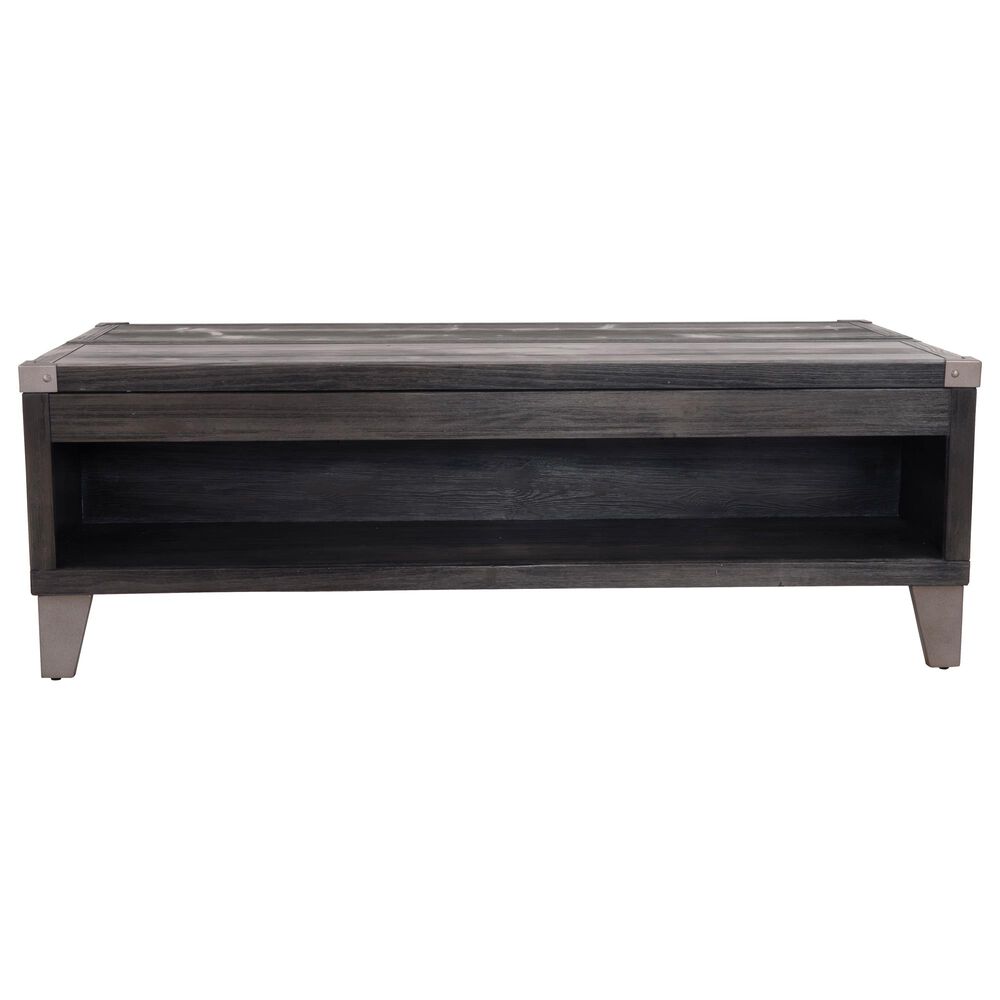 Ashley Todoe Lift Top Cocktail Table in Dark Gray, , large
