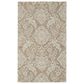 Feizy Belfort Taupe and Ivory 12" x 15" Area Rug, , large
