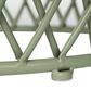 Hearth and Haven Alamera Outdoor Metal Lattice Side Table in Green, , large