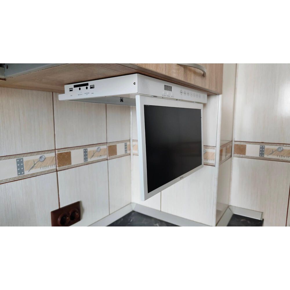 Sylvox 15.6" Smart Under TV for Kitchen in White Shop NFM