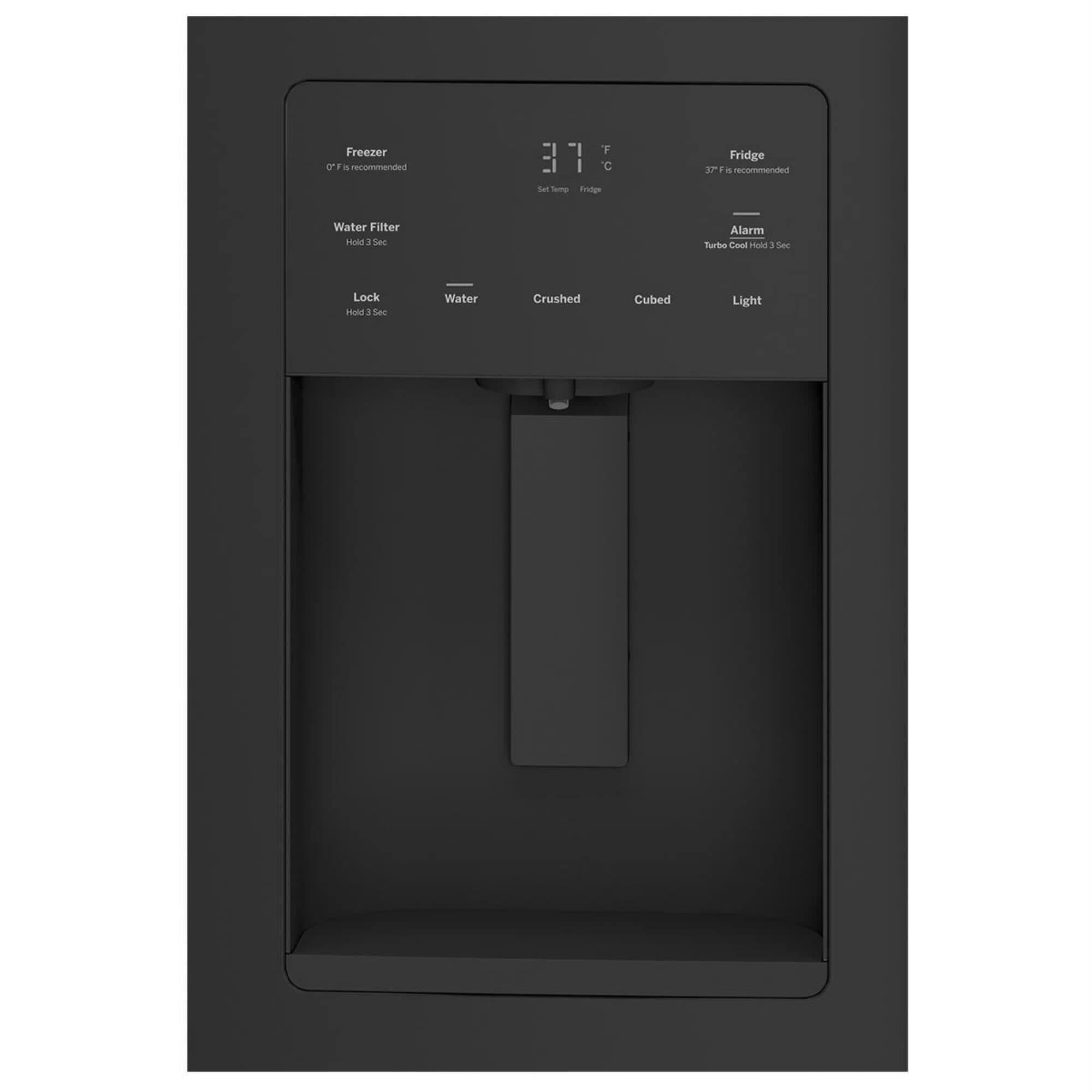 GE Appliances 25.5 Cu. Ft. French Door Refrigerator in Black Slate