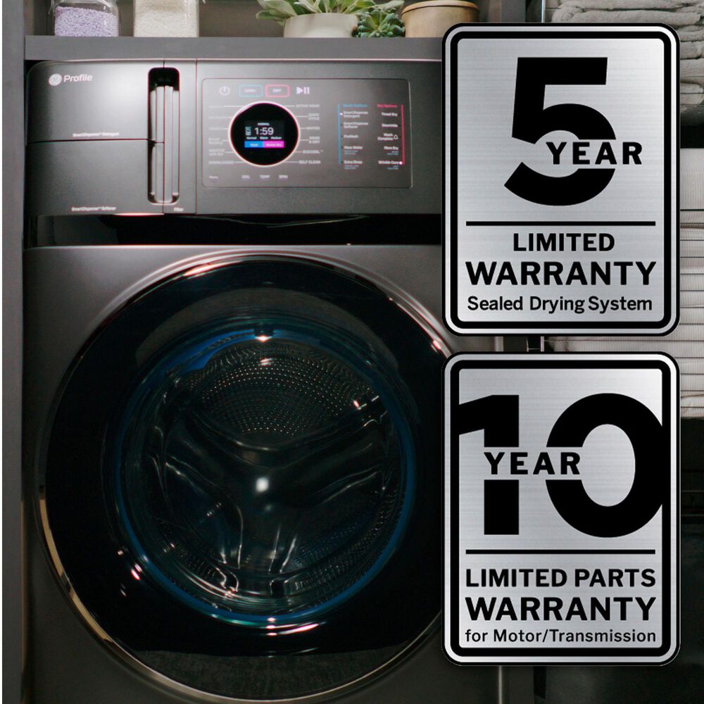 GE Profile 4.8 Cu. Ft. Ultra Fast Combo Washer/Dryer with Heat Pump In Slate, , large