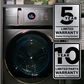 GE Profile 4.8 Cu. Ft. Ultra Fast Combo Washer/Dryer with Heat Pump In Slate, , large