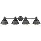 Golden Lighting Bartlett 4-Light Bath Vanity in Black Patina, , large